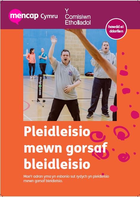 Front cover image of Pleidleisio mewn gorsaf bleidleisio (voting at a polling station)