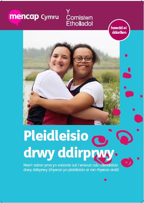 Front cover image of Pleidleisio drwy ddirprwy (voting by proxy)