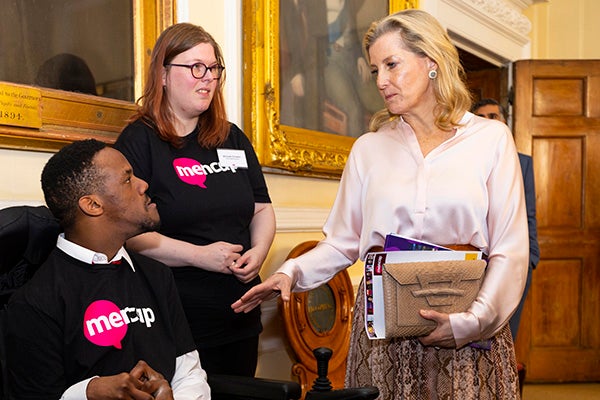 Campaigners Brendan and Michelle speak to Sophie, Duchess of Edinborough