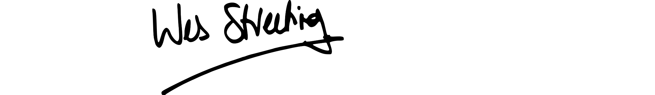 Wes Streeting Signature on white background