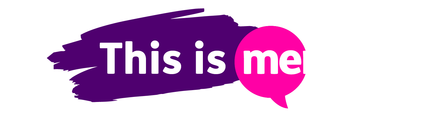 Logo that says "this is me" 