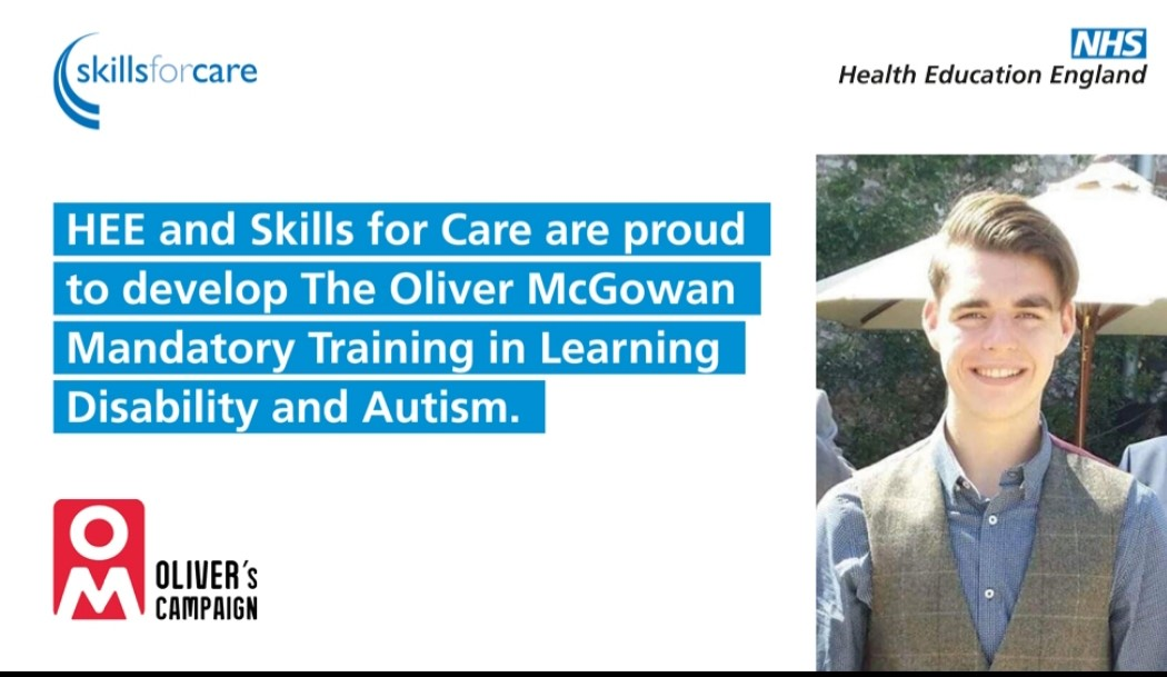 The Oliver McGowan mandatory training in learning disability and autism logo
