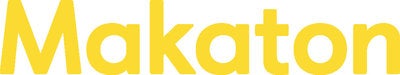 Makaton charity logo; Makaton  written in yellow letters.