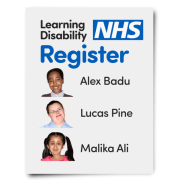 NHS learning register poster showing a list of peoples names