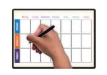 someone writing in a calendar
