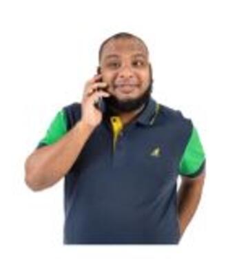 A man talking on a mobile phone