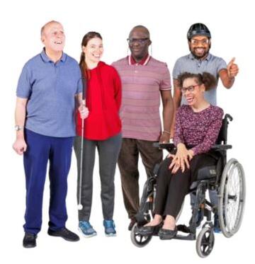 A group of five people with a learning disability
