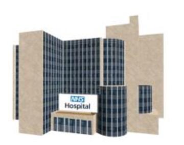 A hospital building