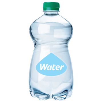 A bottle of water.