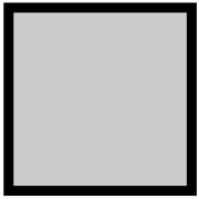 A grey square with a thick black line around it.