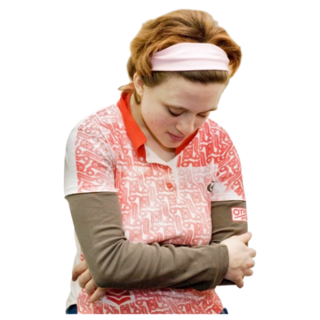 A woman looking alone and worried
