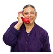 a woman talking on the phone