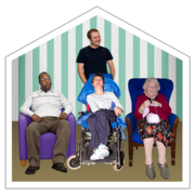 A group of people in a care home