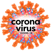 A drawing of the coronavirus germ