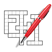 A crossword puzzle and a pen