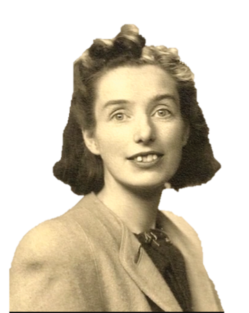 A black and white photograph of a young Judy Fryd