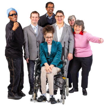 A group of people with learning disabilities