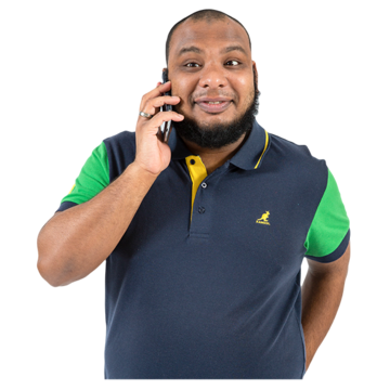 A man holding a mobile phone to his ear.