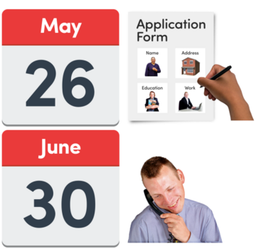 Deadlines for applications to be sent is 26 May and successful people will be informed by 30 June