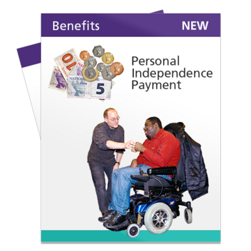 The front cover of the Personal Independence Payment leaflet about a benefit from the DWP