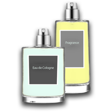 Two bottles of fragrance.