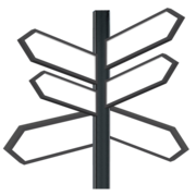 Signpost pointing in different directions