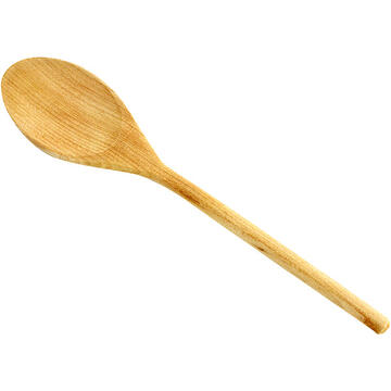 A wooden spoon.