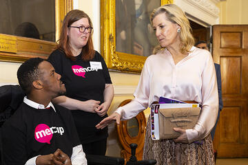 Campaigners Brendan and Michelle speak to Sophie, Duchess of Edinborough
