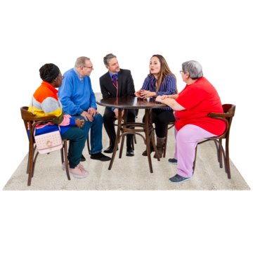 Group of people having a meeting