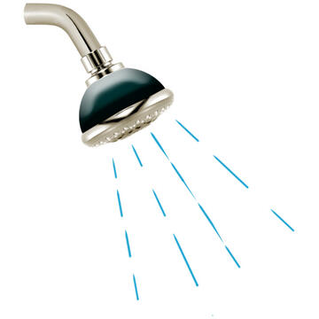 A shower with water coming out of it.