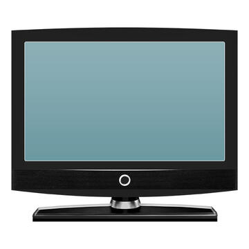 A tv with a blank screen.