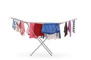 Clothes on a clothes airer.