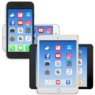 An iphone and an iPad