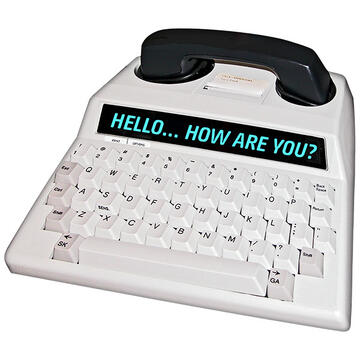 A textphone.