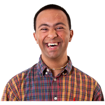 A man smiling
