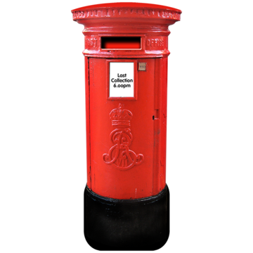 A red postbox