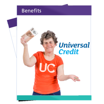 The front cover of a Universal Credit leaflet