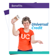 The front cover of a Universal Credit leaflet