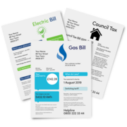 Electric, Council Tax and Gas bills