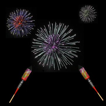 Fireworks exploding against a dark sky