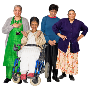 A group of Asian women