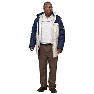 A man standing up