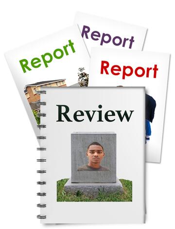 The front covers of the Lives and deaths report LeDeR and other reports