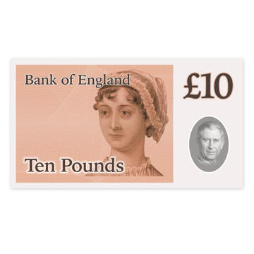 A ten pound note.