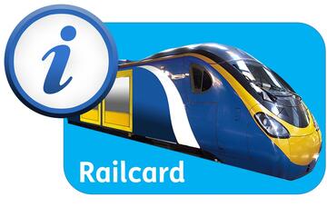 A railcard with an information sign.