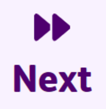 The word Next under two back to back right facing arrow heads