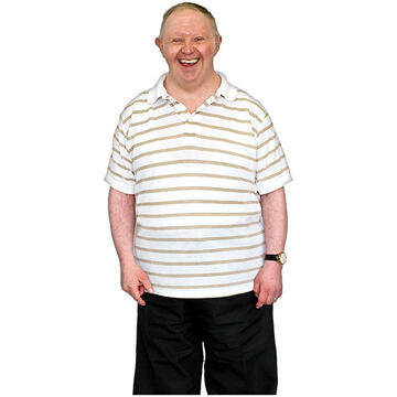 An older man looking happy