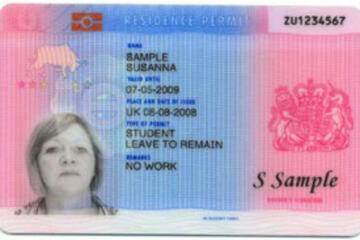 A biometric immigration document