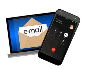 an email and a phone