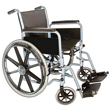 A manual wheelchair.